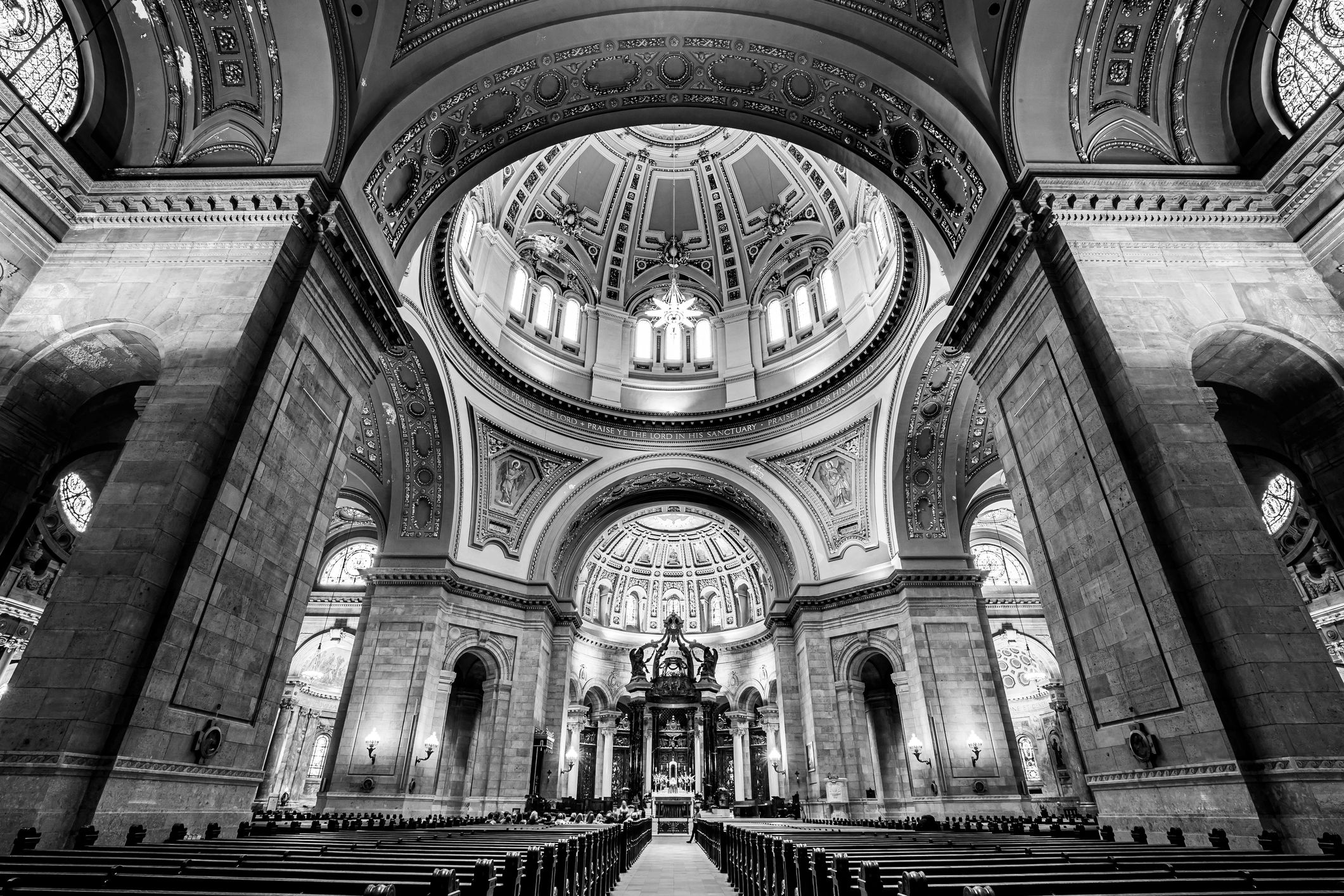 Church interior with light streaming in, creating a welcoming atmosphere